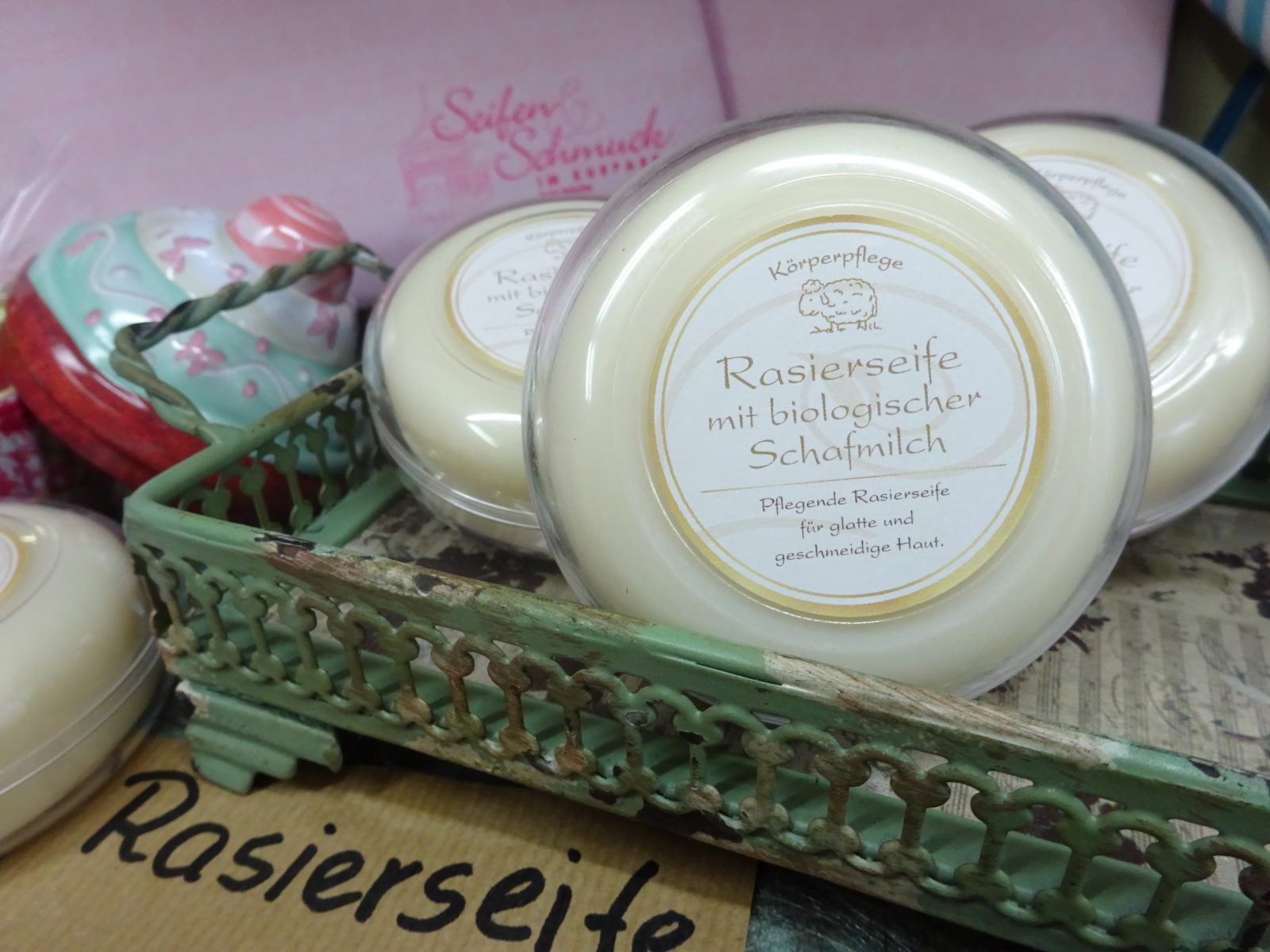 Rasierseife mit Lanolin